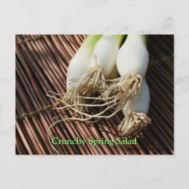 Carte Postale Salade de printemps croustillante (Devant)