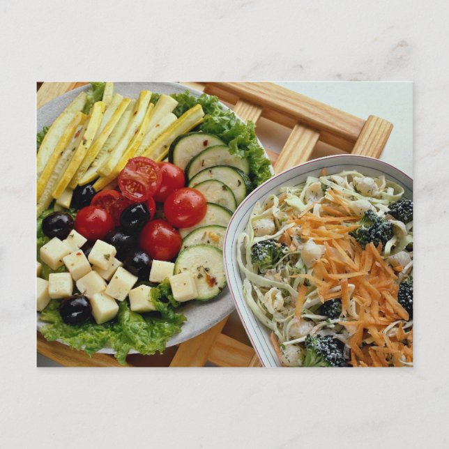 Carte Postale Salades en plein air (Devant)