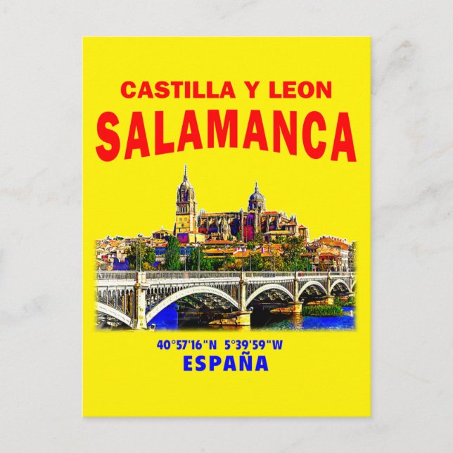 Carte Postale Salamanque / Castille et Leon, Espagne. (Devant)