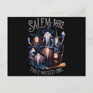 Carte Postale Salem 1692 Ils Ont Manqué Une Sorcière Halloween