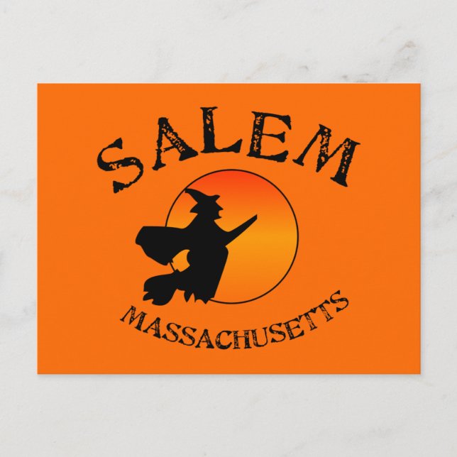 Carte Postale Salem MA Witch (Devant)