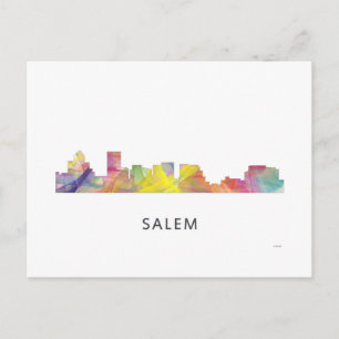 CARTE POSTALE SALEM OREGON SKYLINE WB1 -