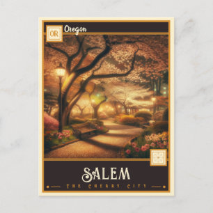 Carte Postale Salem, Oregon   VINTAGE