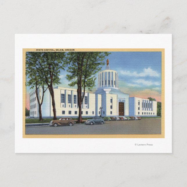 Carte Postale Salem, Oregon - Vue de l'immeuble du Capitole de l (Devant)