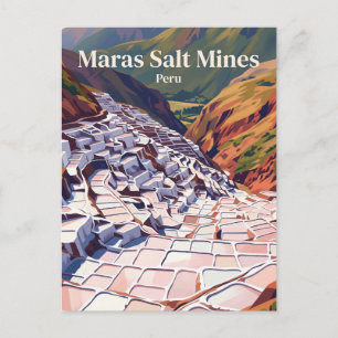 Carte Postale Salineras de Maras Pérou