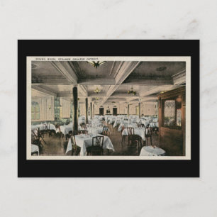 Carte Postale Salle À Manger vintage Grand Detroit
