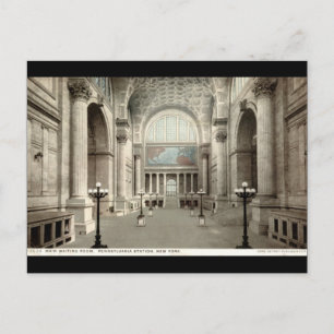 Carte Postale Salle d'attente, Pennsylvania Station NY 1913 Vint