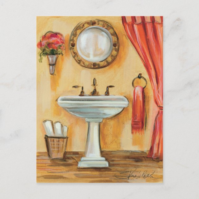 Carte Postale Salle De Bains Contemporaine (Devant)
