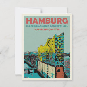 Carte Postale Salle de concert Elbphilharmonie Iconique Hambourg