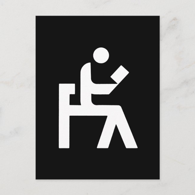 Carte Postale Salle de lecture de bibliothèque (Devant)