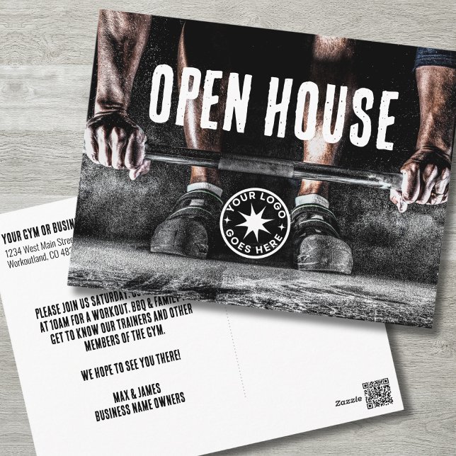 Carte Postale Salle de sport (Fitness Exercise Personal Trainer Gym Open House Postcard)