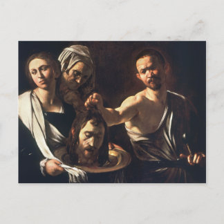 Carte Postale Salomé avec le chef Jean Le Baptiste - Caravaggio