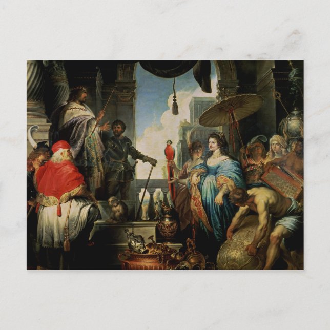 Carte Postale Salomon et la reine de Saba (Devant)