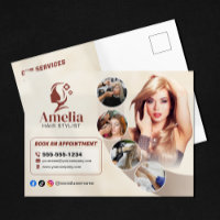 Salon de coiffure élégant Biege Maquillage Épilati