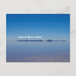 Carte Postale Salt Lake à Salar de Uyuni, Bolivie