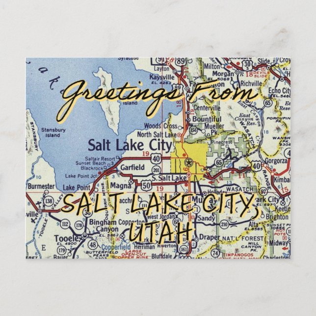 Carte Postale Salt Lake City (Devant)