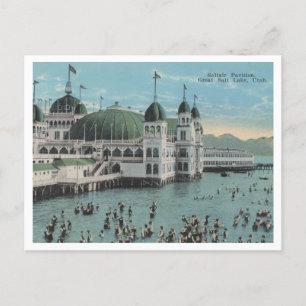 Carte Postale Salt Lake City, Saltair Pavilion, Vintage des anné
