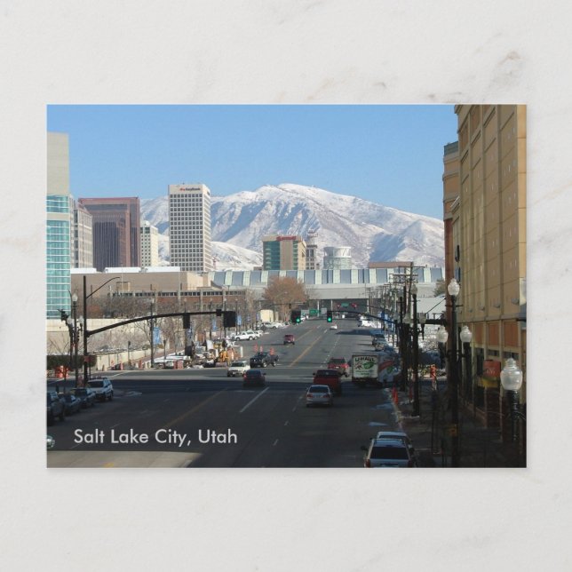 Carte Postale Salt Lake City, Utah (Devant)
