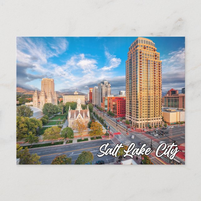 Carte Postale Salt Lake City, Utah, États-Unis (Devant)