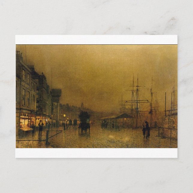 Carte Postale Salthouse Dock, Liverpool John Atkinson Grimshaw (Devant)