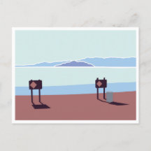 Carte postale Salton Sea et Mount Rollo