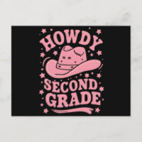 Salut 2ème année Cowboy Cowgirl Retour à l'école