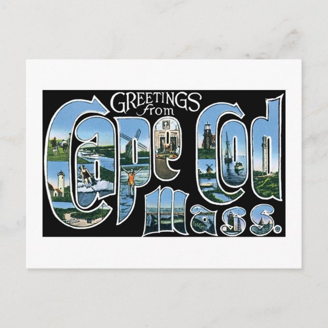 Carte Postale Salut de Cape Cod (Devant)