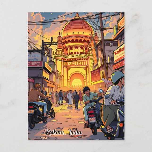 Carte Postale Salut de l'Inde | Kolkata (Devant)