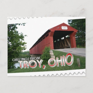 Carte Postale Salut de Troy, Ohio