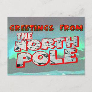 CARTE POSTALE SALUT DU PÔLE NORD