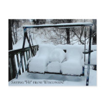 Salut du Wisconsin Snowy Day