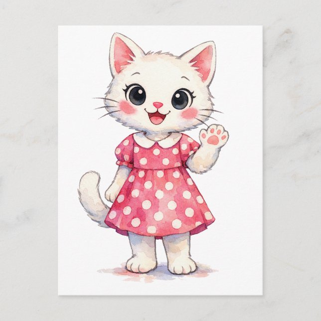 Carte Postale Salut Kitty! (Devant)