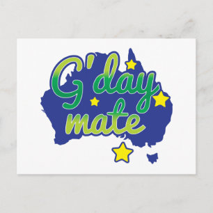 Carte Postale Salutation australienne de compagnon de G'DAY