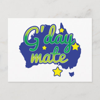Carte Postale Salutation australienne de compagnon de G'DAY