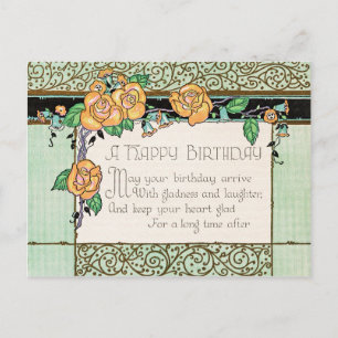 Carte Postale Salutation d'anniversaire