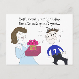 Carte Postale Salutation d'anniversaire humoristique