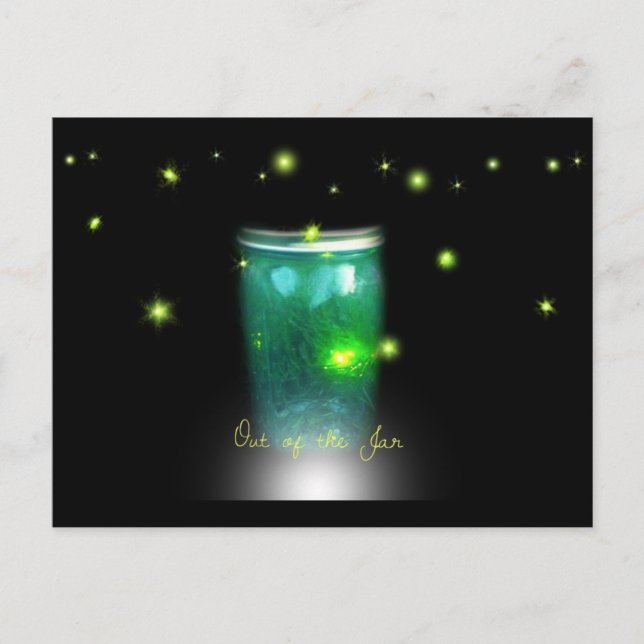 Carte Postale Salutation de lucioles (Devant)