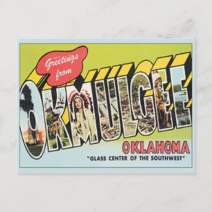 Carte Postale Salutation De Okmulgee Oklahoma