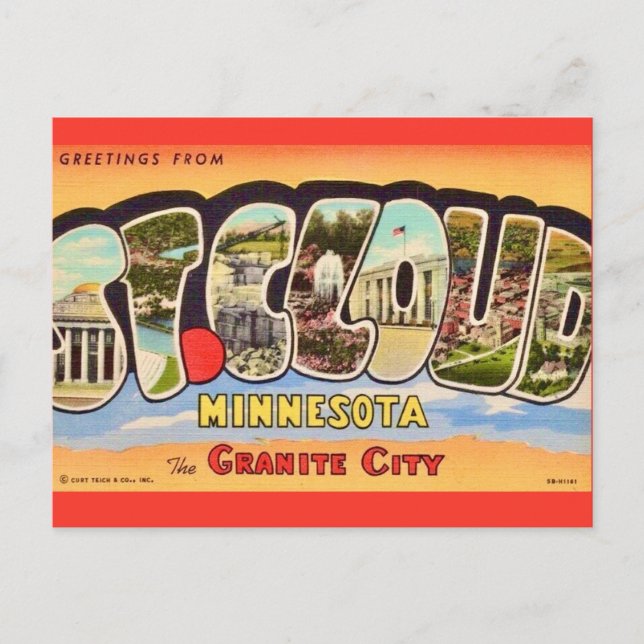 Carte Postale Salutation de St Cloud Minnesota (Devant)