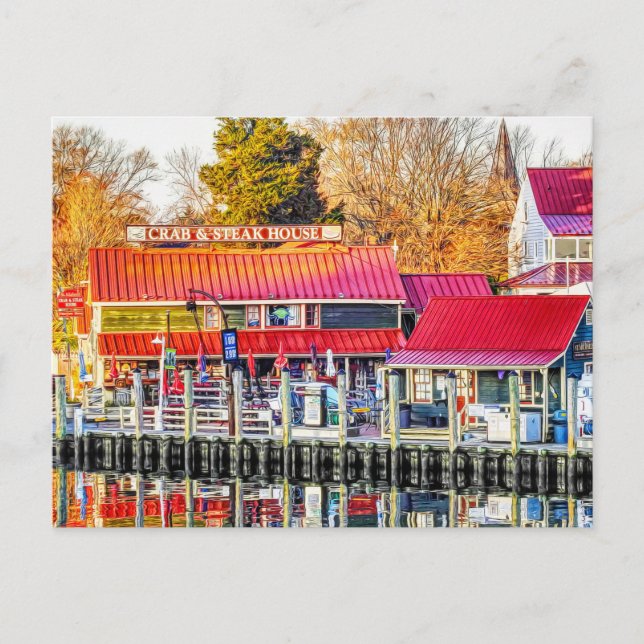 Carte Postale Salutation De St. Michaels Maryland (Devant)