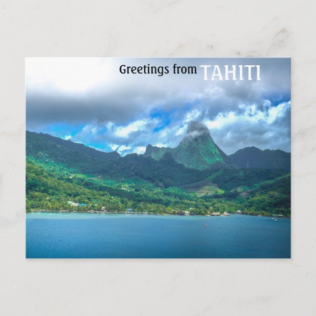 Carte Postale Salutation de Tahiti (Devant)