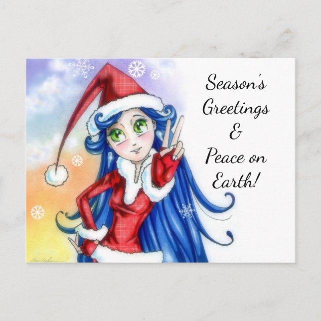 Carte Postale Salutation de vacances (Devant)