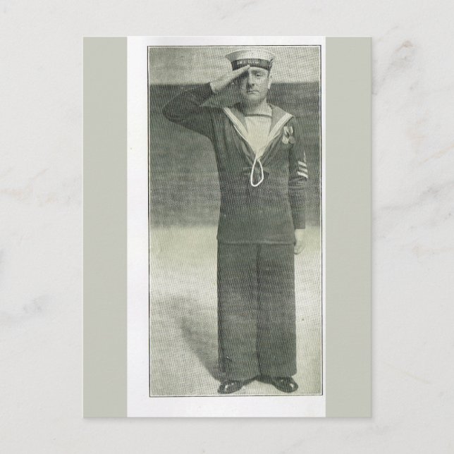 Carte Postale Salutation des marins après avoir reçu des médaill (Devant)