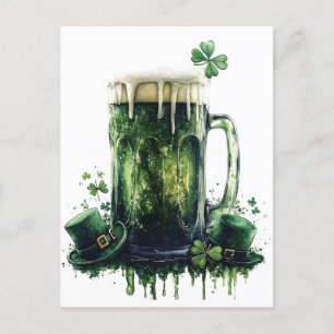 Carte Postale Salutations à la Saint Patrick ! Illustration de b