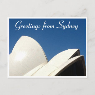 Carte Postale salutations à la voile de sydney