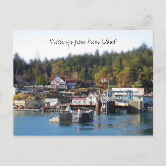 Carte Postale Salutations à l'île des Orcas