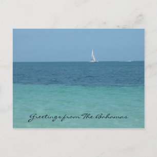 Carte Postale salutations bahamas