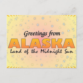 Carte Postale Salutations d'Alaska