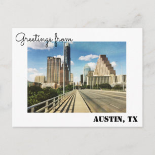 Carte Postale Salutations d'Austin, Texas Postcard