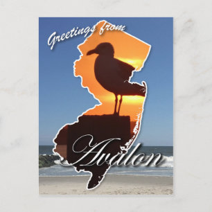 Carte Postale Salutations d'Avalon